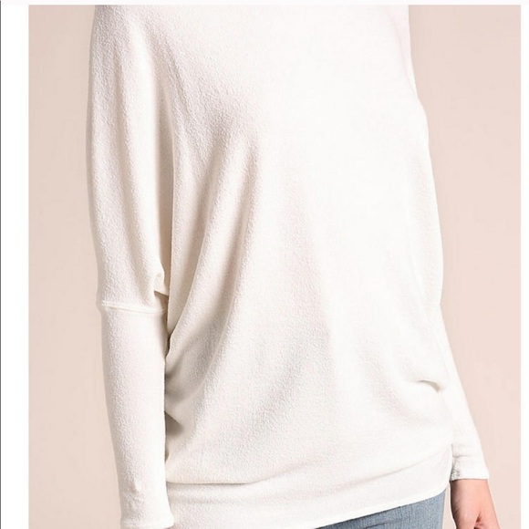 ♦️ LAST Ivory Textured Knit Dolman Blouse - Picture 5 of 5